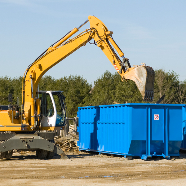 are there any restrictions on where a residential dumpster can be placed in Carrollton